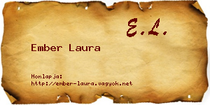 Ember Laura névjegykártya